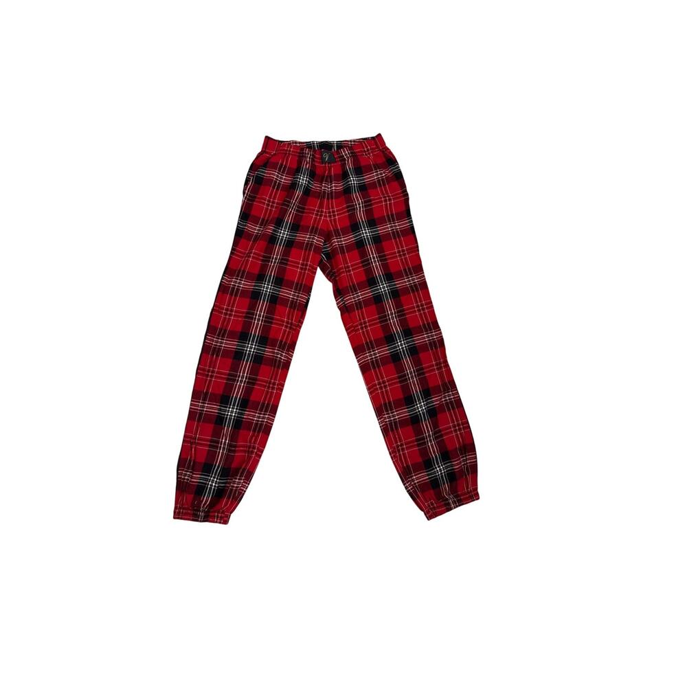 Victoria's Secret Pajama Pants Red Plaid Jogger Lounge Bottoms Size Women's XS